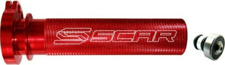 Rolgaz aluminiowy z łożyskiem honda crf 250r '04-'23, crf 450r '02-'23 kolor czerwony