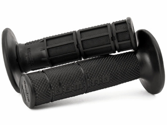 DOMINO MANETKI (GRIPY) OFF ROAD JEDNOSKŁADNIKOWE ULTRA SOFT (22+25MM, DŁ.120/123M) BEZ OTWORU KOLOR CZARNY