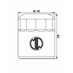 Filtr oleju harley davidson czarny (hf171b) (50)