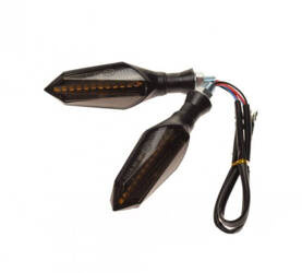 Kierunkowskaz led dynamiczny ciemny klosz para