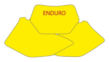 Komplet naklejek (oklein) pod numery startowe yamaha wr 250f '07-'14, wr 450f '07-'11