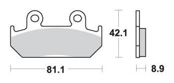 Klocki hamulcowe kh121 track&sport sinter kolor złoty