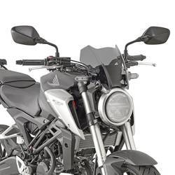 Szyba honda cb 125r (18-19), cb 300r (18-19) 21 x 28 cm przyciemniana z mocowaniami