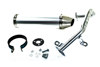 Tłumik Power Force Tuning Gy6 4t Tune-Ex Srebrny  Tut000308