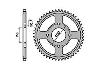 Zębatka tylna 817 46 suzuki gsx 600f '85-88 (81746jt) (łańc. 530)