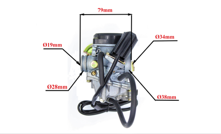 Gaźnik Power Force Gy6 4t Kun-Fu 50 Ccm Plastikowa Pokrywka