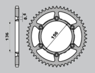 Zębatka tylna 820 41 suzuki dr350 '94-'95