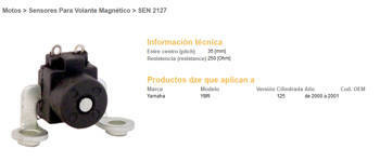 Dze impulsator yamaha ybr125 00-01 (250 ohm)