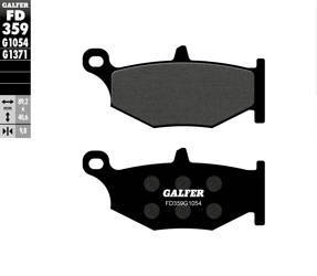 Klocki hamulcowe kh419 suzuki gsr/gsxr/gsx tył półmetaliczne