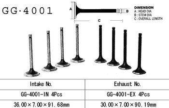 ZAWÓR WYDECHOWY KAWASAKI Z 900 '73-'77 (OEM:12005-005) (1SZT.) (MADE IN JAPAN)