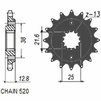 Zebatka napedowa sunstar sunf359-14 (wycofana z produkcji)