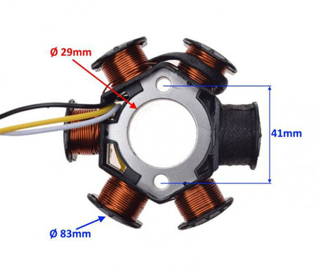 Stator iskrownik 6 cewek do Peugeot Ludix Speedfight 3 Jet Force C-Tech