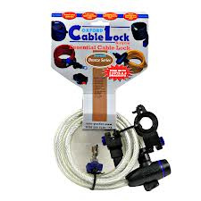 Linka cable lock z zamknięciem długość 1.8m x 12mm kolor przeźroczysty bs