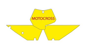 Komplet naklejek (oklein) pod numery startowe ktm sx/sxf '07-'10