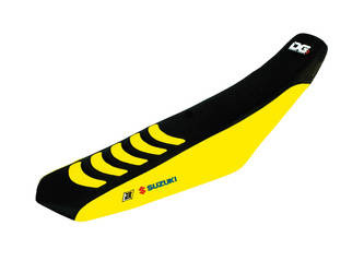 Pokrowiec/poszycie na siedzenie suzuki rmz250 '19-'23, rmz450 '18-'23 double grip 3 kolor czarny/żółty
