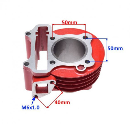 Cylinder z głowica do skutera 4T 139Qmb 80cm3