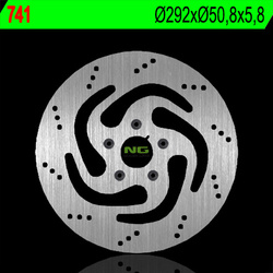 Tarcza hamulcowa tył harley davidson sportster 1200 '84-'98 (all models) (292x50,5x5,8) (5x8,5mm)