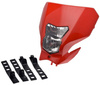 Owiewka przednia enduro cross z reflektorem czerwona