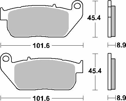 Klocki hamulcowe kh381 street excel sinter kolor złoty pasuje do: harley davidson roadster/sportster 883/1200 przód