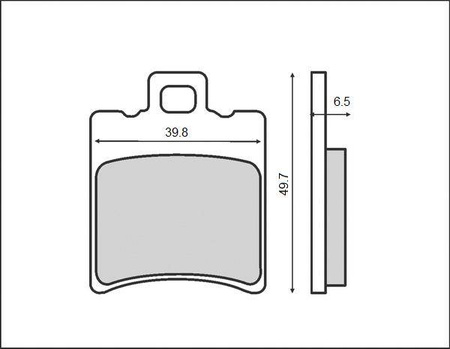 Klocki hamulcowe kh193 skutery przód+tył (ft 3010)