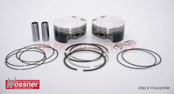 Wossner komplet tłoków bmw (4t) r1200st/1200c cruiser (100,96mm) nominał (10,0:1=oem) wymagane zabezpieczenia oem