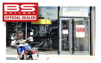 naklejka bs battery official dealer