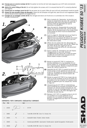 Stelaż kufra tylnego Shad do Peugeot Kisbee 50 ( 2013 - 2014 )