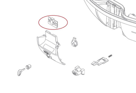 Element Zamykania Kufra K355, K355nt, K400n, K400nt, K47, K47nt, K47nn Manta, K37n, K37nt, K37nn Manta