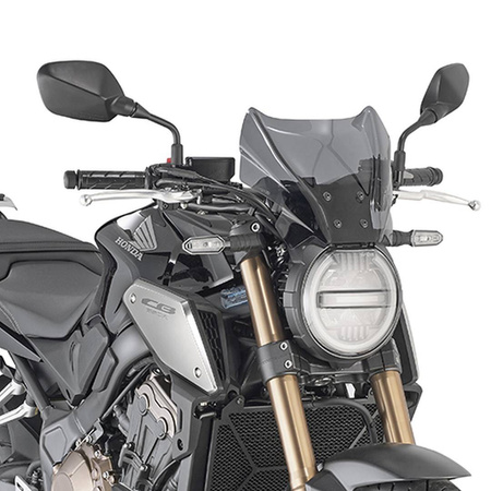 Szyba honda cb 1000r (18-19), cb 650r (19), benelli 502c (19) 22 x 31 cm przyciemniana - bez mocowań