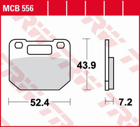 KLOCKI HAMULCOWE TRW MCB556
