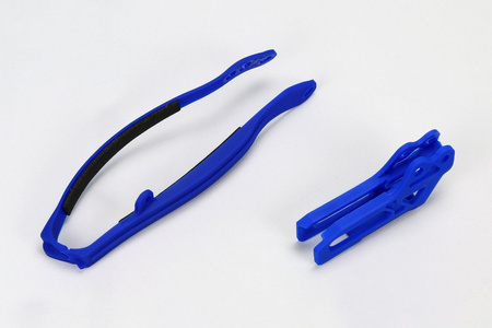 Komplet ślizg + prowadnica łańcucha UFO do Yamaha yz 125/250 '09-14, yzf/wrf 250/450 '09-21 niebieski