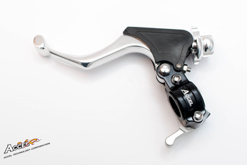 UCHWYT DŹWIGNI SPRZĘGŁA KOMPLETNY + HOT START UNIWERSALNY (KUTY) KOLOR CZARNY (3 POZYCJA DŹWIGNI) (CL-02BK)