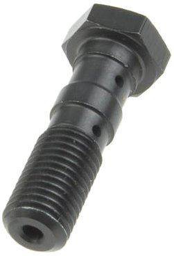 Śruba hydrauliczna do przewodów hamulcowych m10x1,25 podwójna kolor tytanowy (promocja)