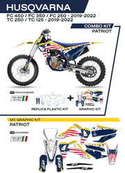 Komplet plastików plukomplet naklejek (oklein) husqvarna tc 125/250 '19-'22