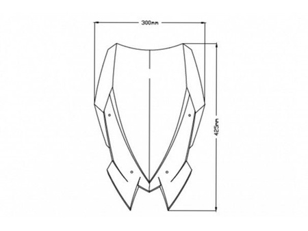 Szyba Touring Nowej Generacji Puig Do Kawasaki Z900 20-23 Mocno Przyciemniona