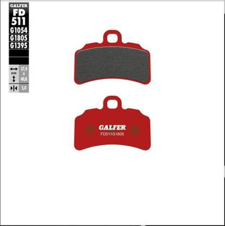 Klocki hamulcowe semi sinter gas gas trial gp125/250/300 '19-, przód