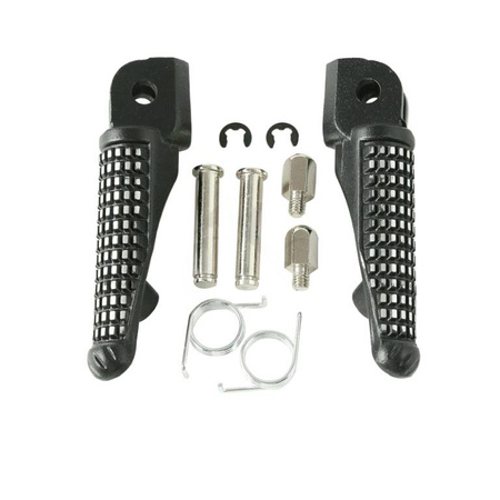 Zestaw podnóżków (podnóżki) kierowcy kompletny z mocowaniami kawasaki zx-10r '11-17 kolor czarny