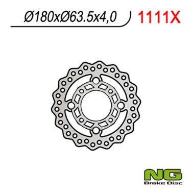 Tarcza hamulcowa przód ktm quad 450/505/525 (180x63,5x4) wave