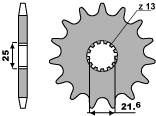 Zębatka przednia 564 14 18nc uzuki dl/sv/gsf/gsxr/gsr (jtf520.14) (łańc. 525)