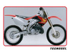 Pokrowiec/poszycie na siedzenie honda cr 125 '98-'99, cr 250 '97-'99, replica oem honda '98, czarny/czerwony, logo tecnosel