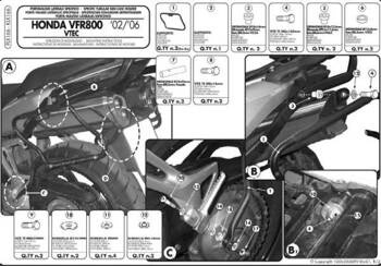 Stelaż Kufrów Bocznych Monokey Side Honda Vfr 800