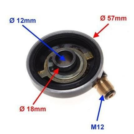Napęd licznik do skutera lewa strona oś 12 mm
