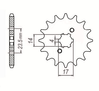 Zebatka napedowa sunstar sunf124-13 (wycofana z produkcji)