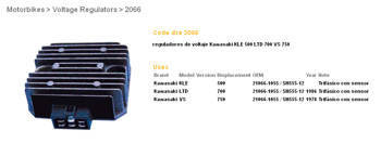 Dze regulator napięcia kawasaki (21066-1055, sh555-12) (esr260) = 2078-01