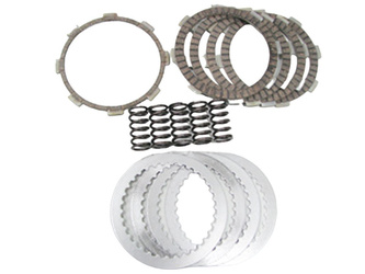 TARCZE, PRZEKŁADKI I SPRĘŻYNY SPRZĘGŁOWE (KOMPLET) KAWASAKI KLX 140 / L '08-'23, KLX 150 '09-'11 (DRC211)