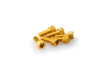 Śruby z anodyzowanego aluminium blister 6 śrub imbusowych m6x15mm żółte