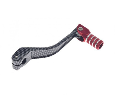Dźwignia zmiany biegów Derbi Senda czerwona / carbon