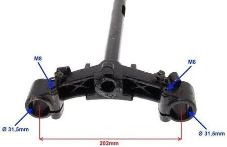 Półka ze sztycą do skutera 2T 4T Łożysko 27