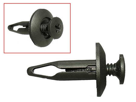 Kołki montażowe do plastików (głębokość 22,7mm, gr. 6mm, szer. główki 17,8mm, dł. całk. 40,2mm) (10 szt.)