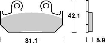 Klocki hamulcowe kh121 street ceramic kolor czarny